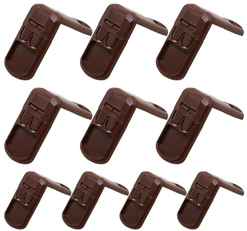 Kindersicherung, 10 x Schrankriegel, abnehmbares Baby-Proofing-Set, sicheres stabiles Design, einfaches Installationssystem, ideal für Möbel, Küche, Bad, Schrank