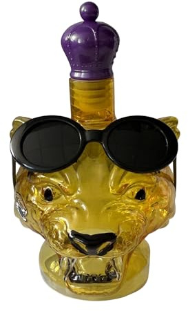 Botella De Whisky - Decantador de Licor con Estampado Leopardo para Vino y Whisky | Objeto Decorativo Coleccionable para Brandy Tequila Sala Estantería Regalo Para Él