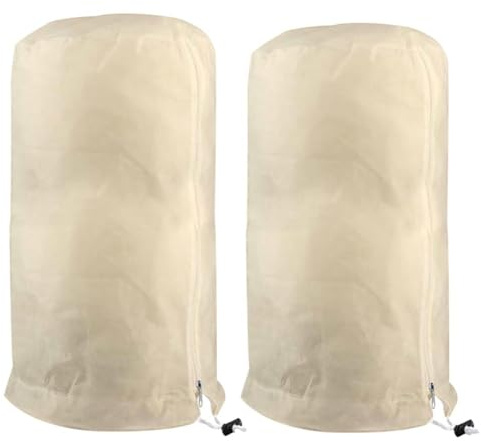Gettimore Lot de 2 housses de protection réutilisables contre le gel 180 x 120 cm en polypropylène 80 g/m² pour plantes d'extérieur, arbres, arbustes, fleurs en pot
