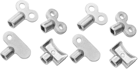 8pcs Radiator Bleed Keys Set Standard, Extended, Thickened, and Old Style Valves Keys for Heating Radiators Venting and Air Release Tool Kit for Home Heating Maintenance