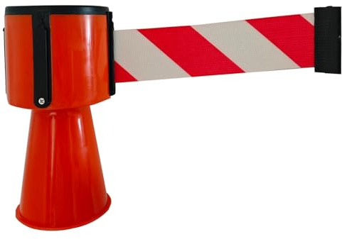 Ceinture de barrière de contrôle de la circulation rétractable,
