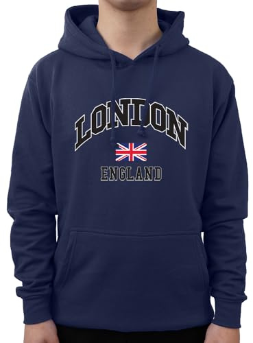 Graphic Impact Sweat à capuche de voyage inspiré du drapeau de Londres Angleterre