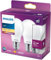 PHILIPS LED Classic 60W Standard E27 Blanc Chaud Non Dimmable Lot de 2