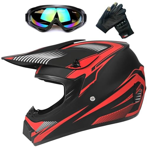 ZJRA Jóvenes Cascos,Bicicletas De Los Niños Casco De Equitación,Niño Y Una Niña De Esquí Vespa ATV Casco,Dot/ECE Certificación,Adecuado para Todas Las Estaciones,3,S