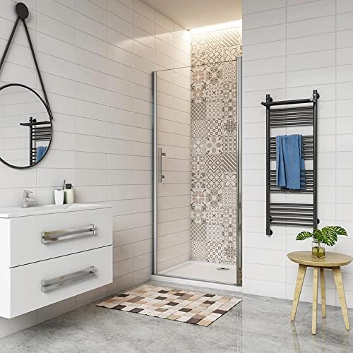 AICA porte de douche pivotante 100x197cm avec un receveur de douche 100x70cm