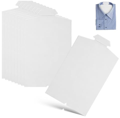 Ciieeo Hemdenfaltbrett 20Er-pack T-Shirt-Faltbrett Aus Karton Falthilfe Für Hemden Wäsche Organizer Für Schrank Schublade Und Reise 13.78 X 8.27 X 0.04 in