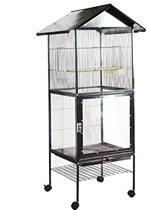 SUNESA Vogelvoliere vogelkäfige Papageikäfig Große Zuchtkäfig Metall Luxus Villa Große Outdoor-Käfig Vogelkäfig Acrylkäfig verwendet for Gruppenvogelzucht Große Vögel Vogelhaus