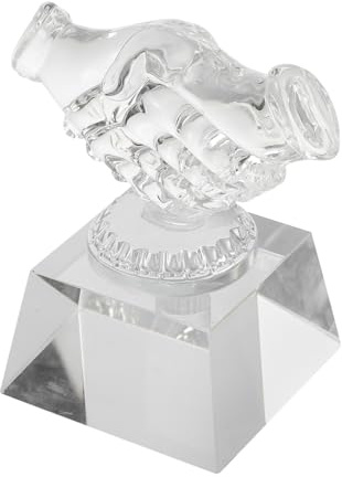 Alipis Trophée en Verre Transparent Délicat Forme Vive et Design Créatif, Accessoire de Décoration Intérieure pour Jardins et Fêtes