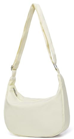 Miss Lulu Handtasche Damen klein Umhängetasche damen Crossbody Bag Damen Tasche zum umhängen mit verstellbarer Schultergurt für Reisen und Alltag Mode Beige