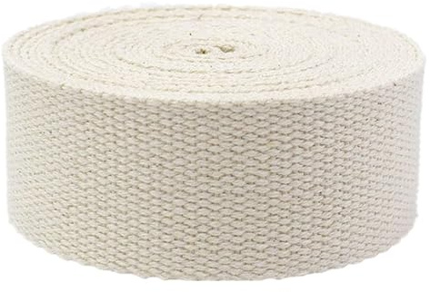 Sew Strap,Cotton Ribbon, Cotton Webbing for Bag Straps 25mm,50mm Cotton Bias Binding Tapes,Ribbon Backpack Belt Strapping,10 Yards/lot(Color:Wit, Size : 50mm) (Color : Wit, Size : 38mm)