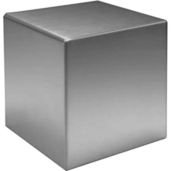 DFDPAXL Wolframwürfel Würfel Aus Reinem Metall Mit Hoher Dichte Geeignet Für Elementsammlungen Laborexperimente Material Hobbys, 18 X 18 X 18 Mm