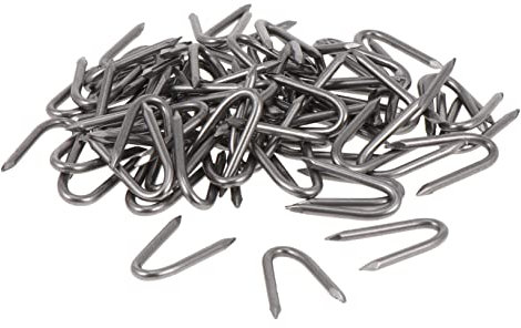 SEWOART 70pièces Piquets De Fixation u Galvanisé pour Jardin Clous Résistants pour Tentes Canopies Et Plantes