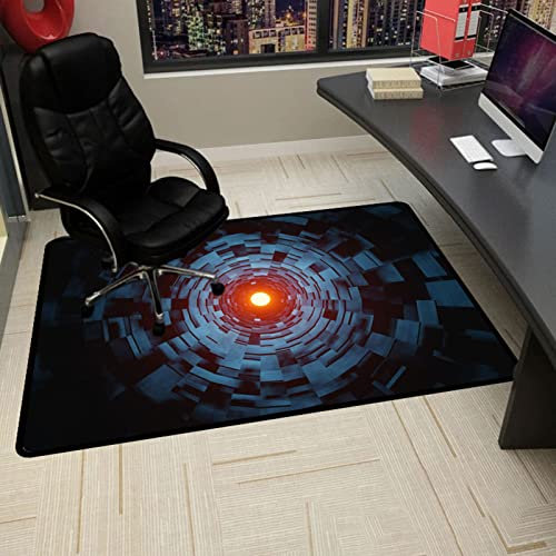 VDLLQYN Gaming Stuhl Matten Stuhlmatte for Teppich, Bürostuhlmatte, Schreibtischstuhlmatten, Bürostuhlmatten for Hartholzböden, rutschfeste Bodenschutzmatte for Stuhlpolster(140x160CM)