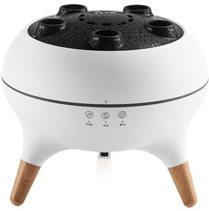 Besreey Humidificador Difusor, Humidificador De Aromaterapia | Difusor humidificador de Aire con lámpara de Llama - Difusor automático de Aceite de Esencia, humidificador de Perfume con Efecto de