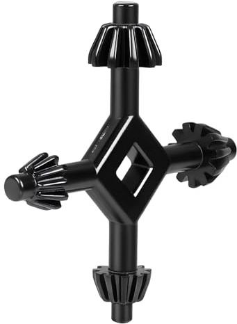 Chiave per mandrino 4 in 1, 1/4, 3/8, 1/2, 5/8, per trapano a pressa, mandrini elettrici, compatibile con mandrini per trapano a colonna e mandrini per utensili elettrici (nero)