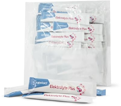 sanotact Lot de 50 électrolytes plus pour festival, sport et mariage – Poudre d'électrolytes pour fête de vacances et accessoires d'entraînement