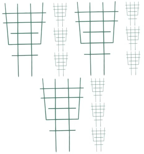 HANABASS 3 Series Soporte para Plantas Trepadoras De Plástico De Jardín Resistente para Plantas Macetas para Interior Y Exterior Tutor De Vides 4 Piezas X 3