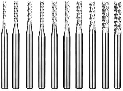 10 pezzi 0,6-3,175 mm codolo cilindrico fresa for mais utensili CNC PCB circuito stampato incisione speciale frese for sgrossatura(2.5MM(10PCS))