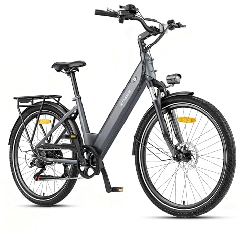 ENGWE E Bike-Ebike mit App & 36V 13Ah Akku, Drehmomentsensor & Hydraulikölbremse, 27,5 x 1,75 Reifen, 250W Motor & 25km/h, Reichweite bis zu 120km, P275 SE (Grau)