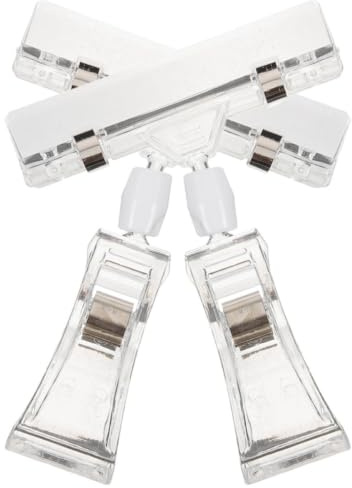 Gadpiparty 2Stücke Doppelseitige Schildhalter Clips für Büro und Transparent für Preisschilder und Displays Rotierbare Anzeigeposition Vielseitige Verwendung Geschäften