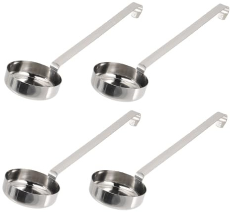 Alipis 4pièces Cuillères Doseuses Acier Inoxydable Louches Pour Servir Soupes Et Sauces Lot Cuillère à Vin Et Service