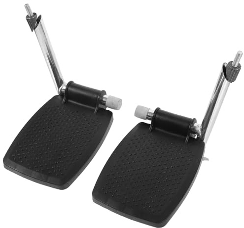 HEMOTON Ergonomische Fußstütze für Rollstuhl Erhöhung der Rollstuhl Fußstütze Stabile Metall Abs Beinstütze für Rollstuhlfahrer