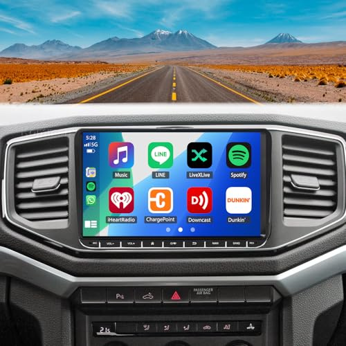 2+32G Android 14 Autoradio Stereo per VW Amarok 2017-2021 con Wireless Carplay Android Auto, 9 pollici Touch Screen Radio Lettore Multimediale con navigazione GPS FM RDS SWC Bluetooth WiFi