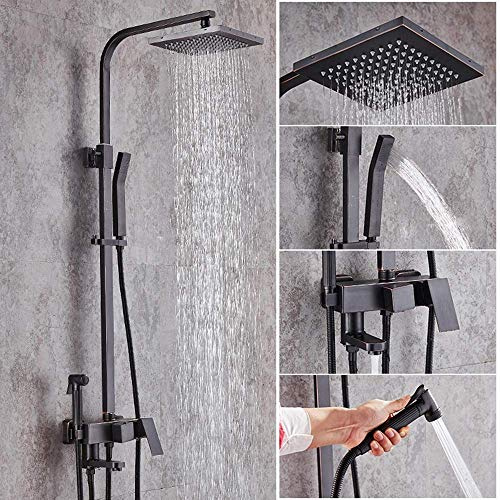 Bathroom Set 4 Function Bidet Faucet Pressurized Hand-held Shower System With Full Bar Lift Copper To Do The Old Black Beautiful practical