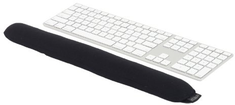 Allsop 05672 Ergo Bean - Reposamuñecas para Teclado, Color Negro