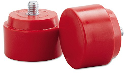 Nupla 15-203 NUPLAFLEX Soft Face Hammer Striking Tips, 2 , Medium, Red (Pack of 2)