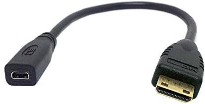 chenyang Typ D Micro HDMI v1.4 Buchse Buchse auf Typ C Mini HDMI Stecker Konverteradapterkabel 10 cm