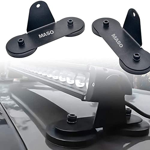 MASO 2PCS Universal Dachlichthalterungen für Geländewagen, LKW 4WD