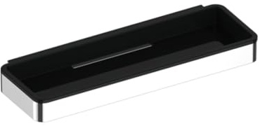 Keuco PLAN Duschablage, verdeckte Befestigung, 14958010037, Farbe: verchromt/schwarz