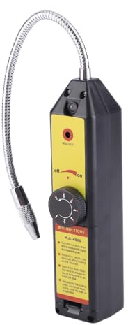 Halogengas FCKW HFC-Kältemittel-Lecksucher Haushaltsalarme Gasmelder Halogengas-Schnüffler R134a R410a R22a HVAC Checke Zum Testen Alle Enthalten Halogen-Kältemittel | Automatische Empfindlichkeit, R134a R410a R22a, niedriger Stromverbrauch, Autoklima, Medizintechnik