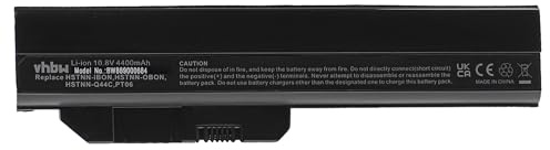 vhbw Battery compatible with HP Pavilion dv6 6025tx, 6012tu, 6013cl, 6013tu, 6022eg, 6023tx, 6024tx Laptop (4400 mAh, 10.8 V, Li-Ion)