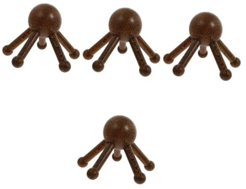 Beavorty 4stücke Tragbarer Kopfkrallen- Handheld Kopfhaut-massagegerät Linderung Von Kopfschmerzen Und Stress Leicht Und Für Unterwegs
