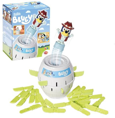 Bizak Salta Bluey, Juego de Mesa Familiar Inspirado en Salta Pirata con la perrira de los Dibujos Animados Bluey, de 2 a 4 Jugadores, para niños y niñas Desde 4 años, (30693659)