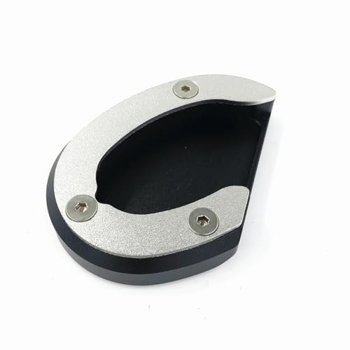 JBPIHZT Unterstützung Standpad-Platte Für Triumph Für Bobber Schwarz 2017 2018 2019 2020 Motorrad CNC Kickstand Fuß Seitenständer Verlängerungspolster Stützplatte Verlängerungsplatte
