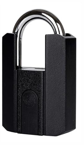 Candado con huella dactilar y aplicación TTLOCK, candado inteligente sin llave, resistente al agua IP67, tipo C, recargable, compatible con Bluetooth, for dormitorio en casa(TTLOCK APP Type-C)