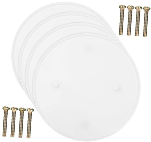 STOBOK 4stücke Deckenabdeckung Material Flache Blindplatte Für Decken Oder Wände Wandlochabdeckung Geeignet Für Zuhause Küche Büro