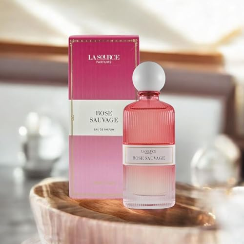 Rose Sauvage de La Source Parfums | Eau de parfum florale et épicée | Avec baies roses, rose et patchouli | 60 ml