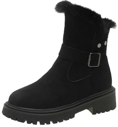 Apres Ski Femme Bottes De Neige Chaussures Chaussure Randonnée Boots Après-Ski Pour Hiver Botte Imperméable Chaude Fourrées Snow Bottine Montantes D'hiver Bottines Après Grand Froid Apres-Ski