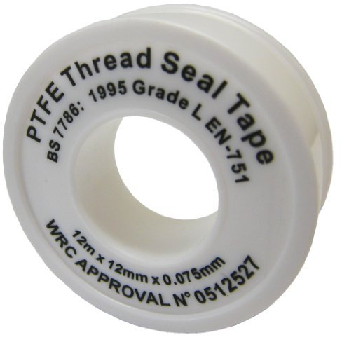 All Trade Direct 5 X PTFE White Thread Seal Tape 12Mx12Mm Teflon Plumber Plumbing Joint Water Oil