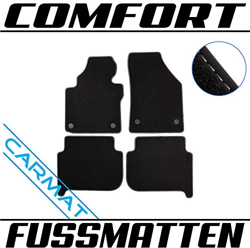 Fussmatten für VVVV Touran I Bj. 2003-2010 Autoteppiche BEF. RUND Comfort