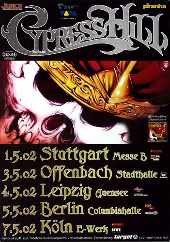 Cypress Hill - Cypress Hill 2002 - Poster, Concertposter, Concert