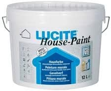 Lucite Housepaint Fassadenfarbe schwarz (1021T) 12 ltr
