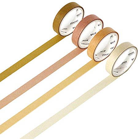 YUBBAEX Washi tape Gelb, scrapbook zubehör, naturfarben, zum Basteln, für Geschenkverpackungen, Scrapbooking, Typ 3