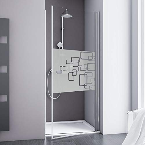 Schulte Alexa Style 2.0 Duschkabine Drehtür für Nische 192 x 90 chromoptik ESG Softcube mit Fixil-Beschichtung D321006 41 340
