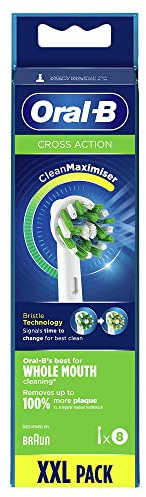Oral-B Crossaction Set mit 8 Bürsten mit CleanMaximiser-Technologie, 8 Stück