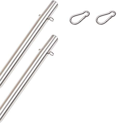 Toldoro® Hängematte Befestigung aus Edelstahl für 2X Mast (185cm / Ø 70x3mm)